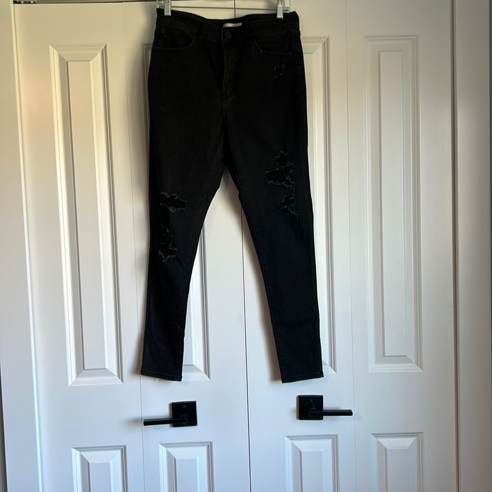 Black Ripped Jeans- Size 9